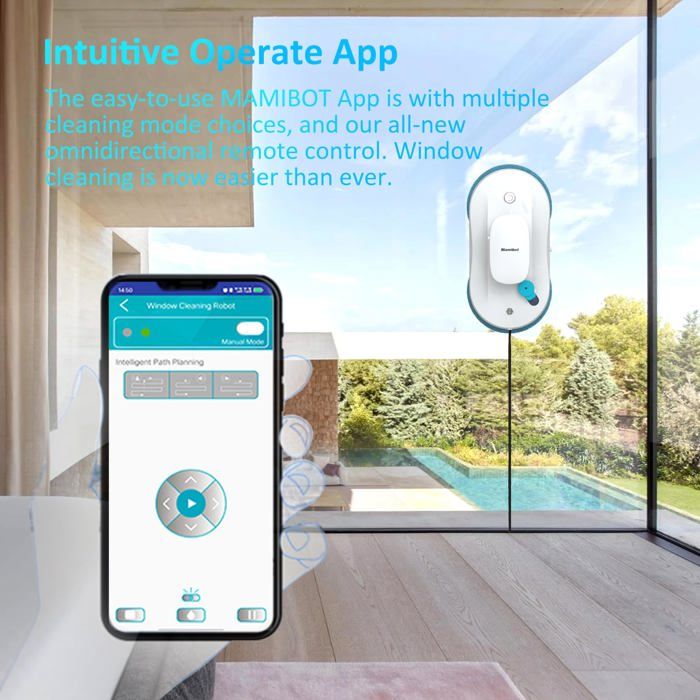 Robot Lave Vitre - BLOSSOM - AI - Télécommande - 50ml - Blanc – Image 5