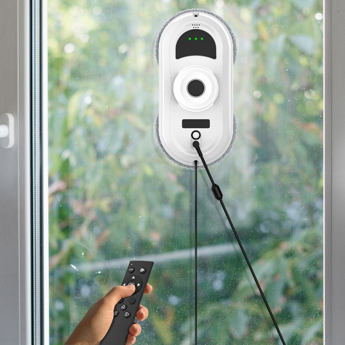 Robot Laveur Vitre Electrique 5600Pa 3 Modes, Télécommande, Navigation Intelligente Détection des Bords pour Intérieures – Image 5