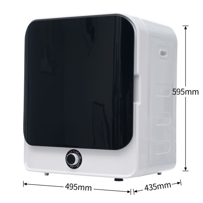 Sèche-linge à d'échappement montable au mur, filtration multiple, Protection contre la surchauffe, Capacité jusqu'à 4,5 kg, Blanc – Image 6