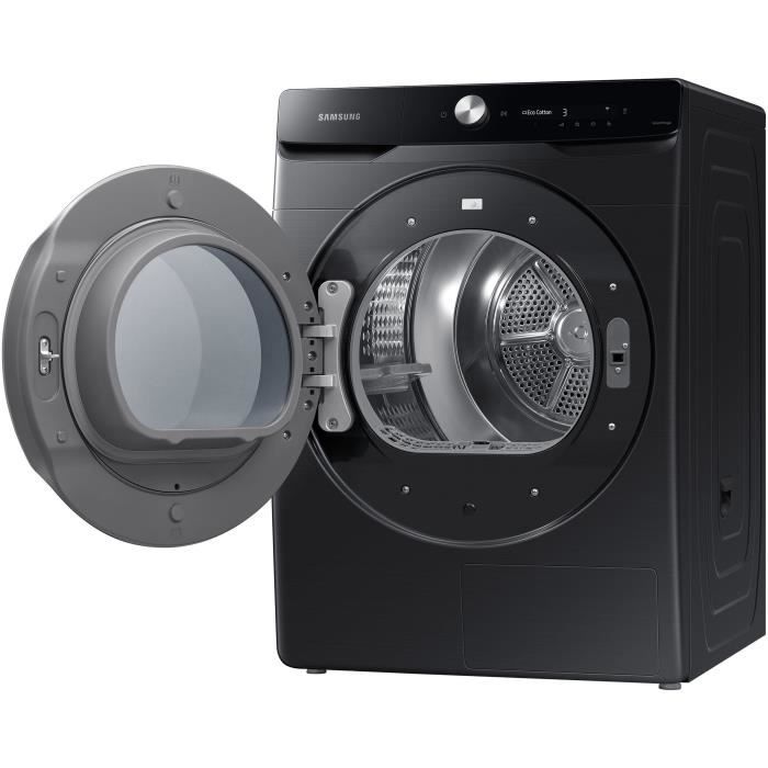 Sèche-linge pompe à chaleur SAMSUNG DV16T8520BV - 16 kg - Digital Inverter - L84,4cm - Optimal Dry - Noir – Image 7