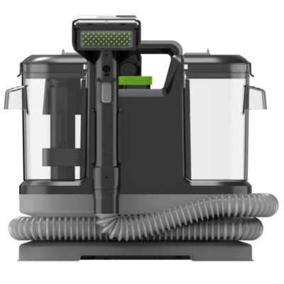 Shampouineuse 12Kpa Nettoyeur canapé tissu Aspirateur Nettoyeur de Tapis Détacheur nettoyeur de tache, Réservoir 1.8L + 0.8L , 450W