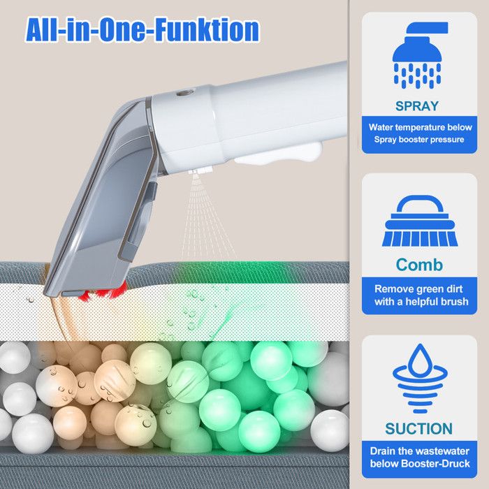 Shampouineuse Moquette 650W 12Kpa – Aspirateur Nettoyeur Canapé Et Tapis – Nettoyeur Tapis Et Moquette Haute Puissance – Image 2