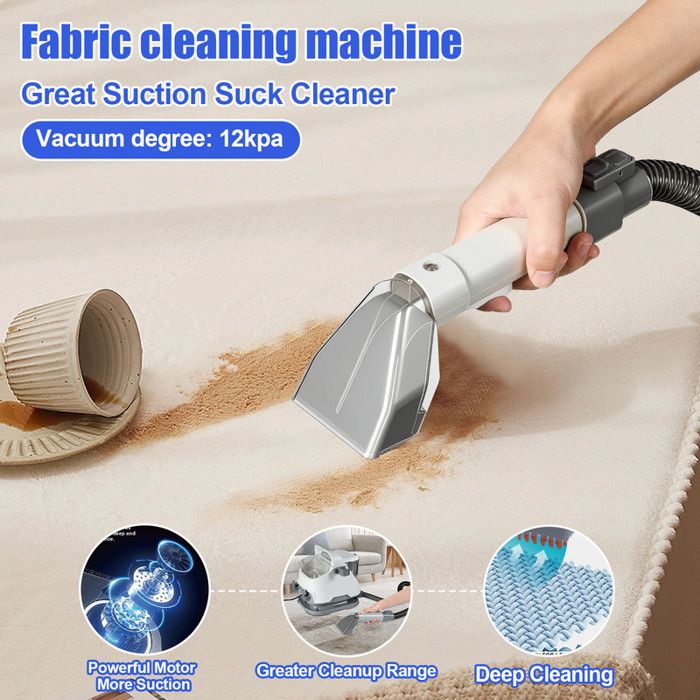 Shampouineuse Moquette 650W 12Kpa – Aspirateur Nettoyeur Canapé Et Tapis – Nettoyeur Tapis Et Moquette Haute Puissance – Image 4