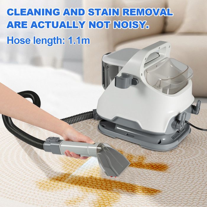 Shampouineuse Moquette 650W 12Kpa – Aspirateur Nettoyeur Canapé Et Tapis – Nettoyeur Tapis Et Moquette Haute Puissance – Image 6