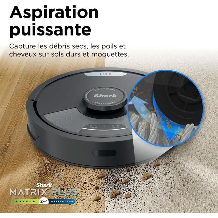 Shark Matrix Plus RV2620WAEU - Robot Aspirateur et Laveur auto-vidant 2-en-1 - Nettoie les coins et les angles - Couverture optimale – Image 3