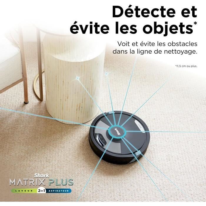 Shark Matrix Plus RV2620WAEU - Robot Aspirateur et Laveur auto-vidant 2-en-1 - Nettoie les coins et les angles - Couverture optimale – Image 8