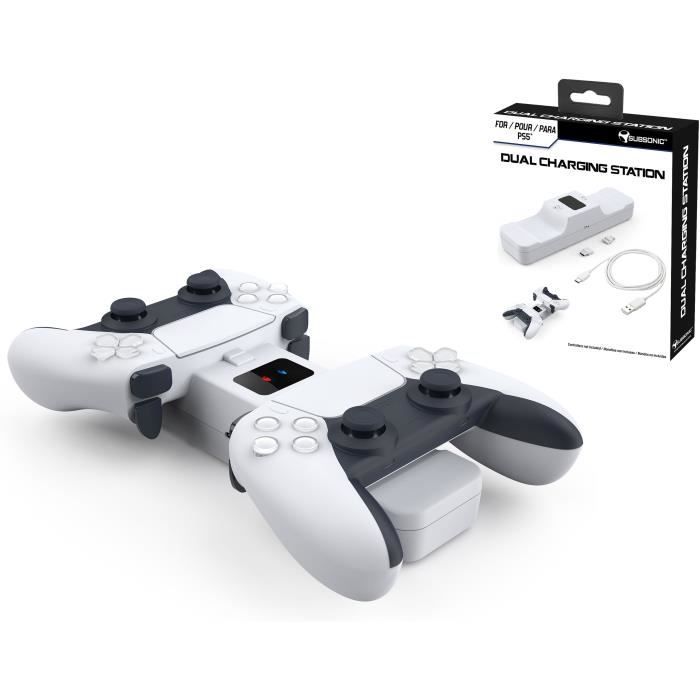 Subsonic - Station de recharge Blanche pour 2 manettes DualSense PS5 – Image 3