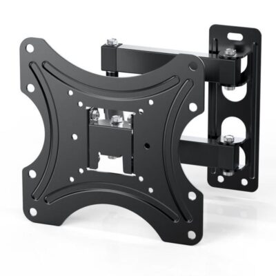 Support TV Mural avec réglage d'inclinaison et de rotation (180°) pour écran "26-55" VESA 200 x 200 - Noir