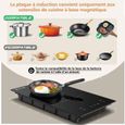 Plaque à Induction, Touche Sensitive Minuterie Auto-Arrêt Noir, 2 Foyer, 3300 W, Table de cuisson induction, L52 cm,9 niveaux – Image 3