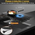 Plaque à Induction, Touche Sensitive Minuterie Auto-Arrêt Noir, 2 Foyer, 3300 W, Table de cuisson induction, L52 cm,9 niveaux – Image 5