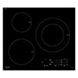 Table de cuisson induction - SAUTER - 3 zones - 7200 W - L60 x P52 cm - Revêtement verre - Noir - SPI6300 – Image 2