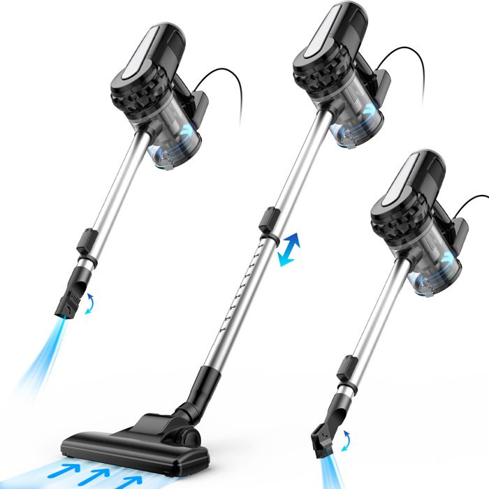 Aspirateur Balai Filaire - TANBABY - 600W - Léger 1,9 kg - Filtre HEPA - 15Kpa Puissant