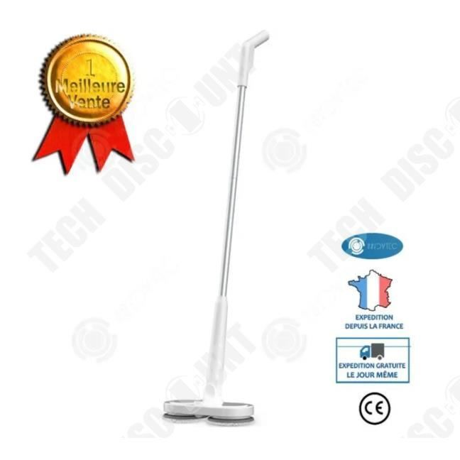 Vadrouille électrique - TD® - Sans fil - 2000mAh - 1 heure d'autonomie - Blanc