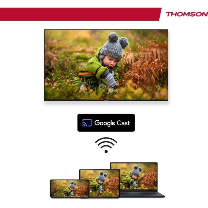 THOMSON 43QG4S14 - TV QLED 43" (109 cm) - 4K 3840x2160 - HDR 10 - Google TV - 2xHDMI 2.1 + 2xHDMI 2.0 – Image 6