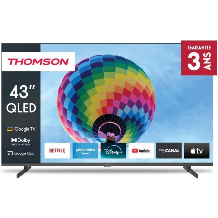 THOMSON 43QG4S14 - TV QLED 43" (109 cm) - 4K 3840x2160 - HDR 10 - Google TV - 2xHDMI 2.1 + 2xHDMI 2.0