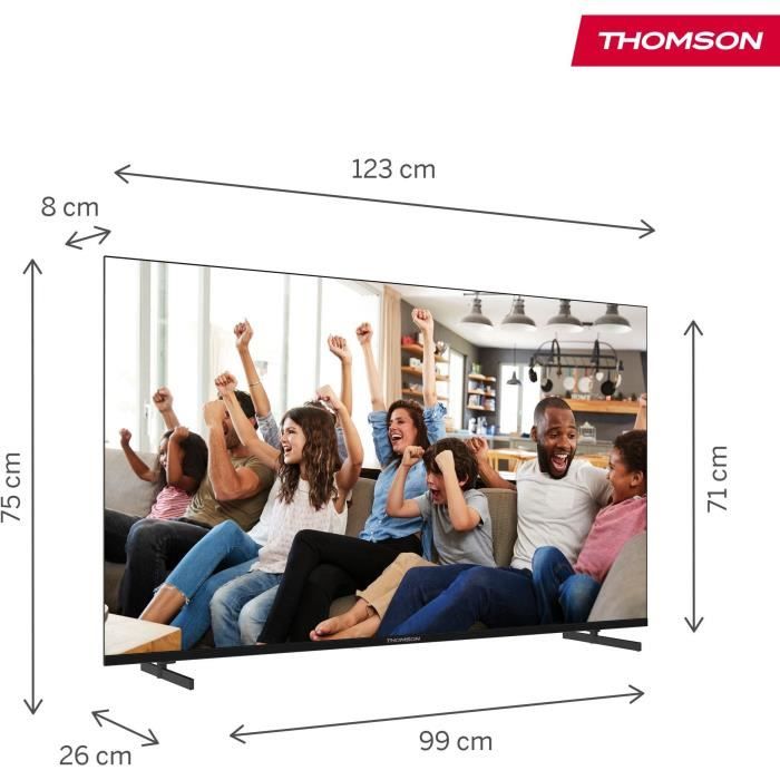THOMSON 55UG4S14 - TV LED 55" (139 cm) - 4K UHD 3840x2160 - HDR 10 - Google TV - 2xHDMI 2.1 + 2xHDMI 2.0 – Image 2