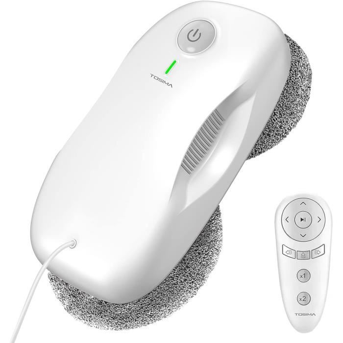 Robot Laveur de vitres - TOSIMA - W2 - Aspiration 3800 Pa - Nettoyage Électrique - Mixte