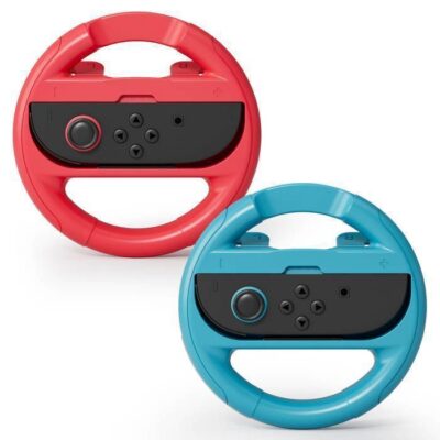 MANKIW Volants pour Nintendo Switch 2 Joy-Con Grip, Volants de Course pour Mario Kart World , Nintendo Switch 2 et Switch