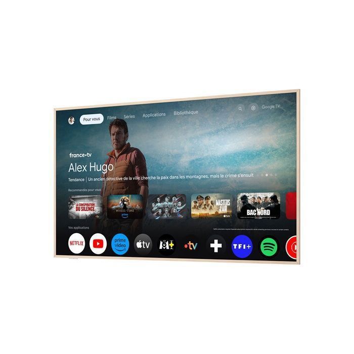 TV QLED Pro TCL 75A300W NXTFrame 190 cm 4K UHD 2024 Aluminium brossé – Image 3