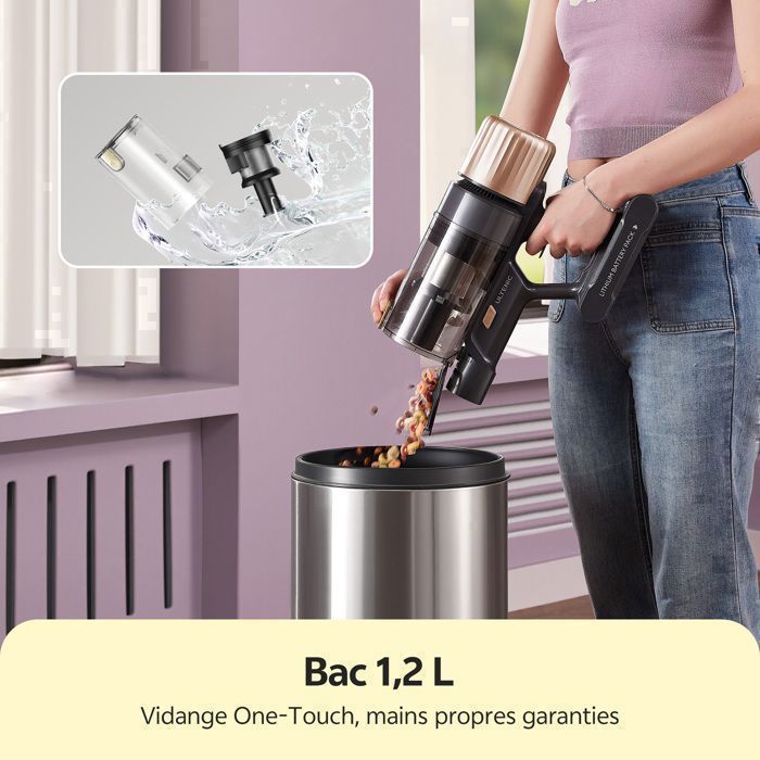 ULTENIC- Aspirateur Balai sans Fil-UU15- 150AW/580W-70min/70kPa- Auto-Portant- Greeneye Technologie- Écran LED- Batterie Amovible – Image 5