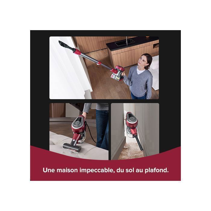 VACTIDY Blitz C8 - Aspirateur Balai Avec Fil 3 en 1 - 500W 60Kpa Puissant - Câble Long 7m (Couvrant 160㎡) - Capacité 1.5L – Image 5
