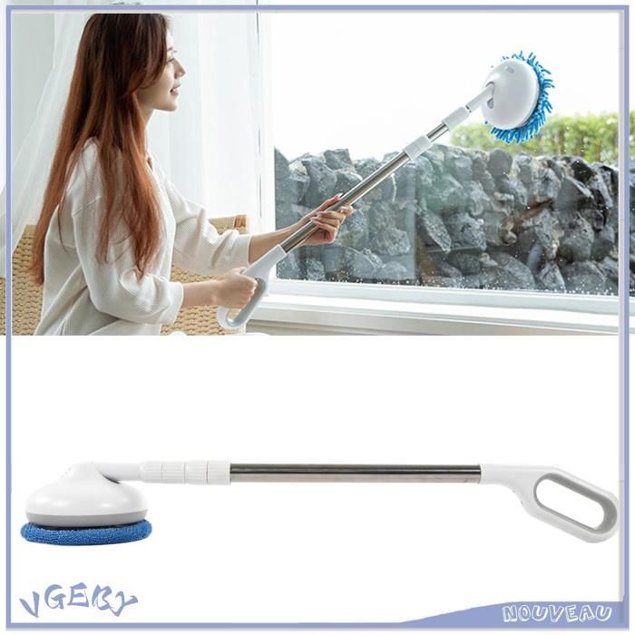 VGEBY Époudeur électrique sans fil (Bleu)sans Fil Électrique De Spin De L'Épurateur 85 W 5V 2A USB De electromenager balai – Image 5