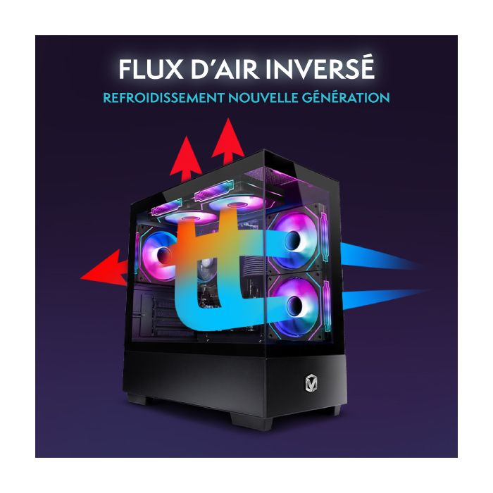 Vibox I-505 PC Gamer Complet • 22" Écran • AMD Ryzen 3 3200G 4,0 GHz • Radeon Vega 8 • 16 Go RAM • 500 Go NVMe SSD • Linux OS • – Image 3