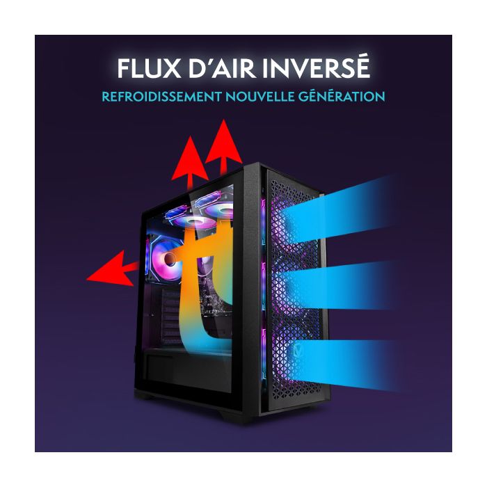 Vibox I-92 PC Gamer Complet • 22" Écran • AMD Ryzen 3 3200G 4,0 GHz • Radeon Vega 8 • 8 Go RAM • 480 Go SSD • Linux OS • WiFi – Image 3