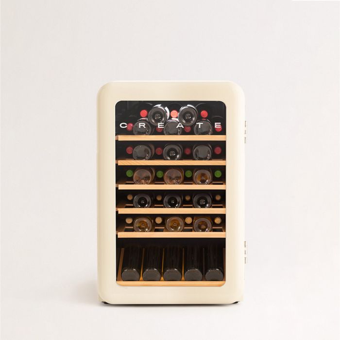 Cave à vin rétro - Create - WINECOOLER - 12, 45 ou 76 bouteilles - Température réglable - Éco-responsable