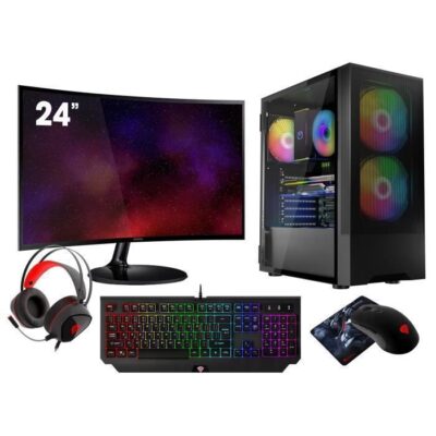 PC Gaming VIST Ryzen 7 5700G - 32GB DDR4 3200MHz - SSD 1TB M.2 - RX Vega 7 - Écran 24"