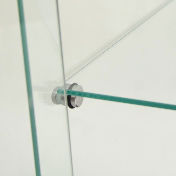 Vitrine en Verre 80×36×164cm, 4 Étagères, 2 Portes, Verre Trempé, Serrure de Sécurité, Cave à Vin, Vitrine de Collection, Noir – Image 6