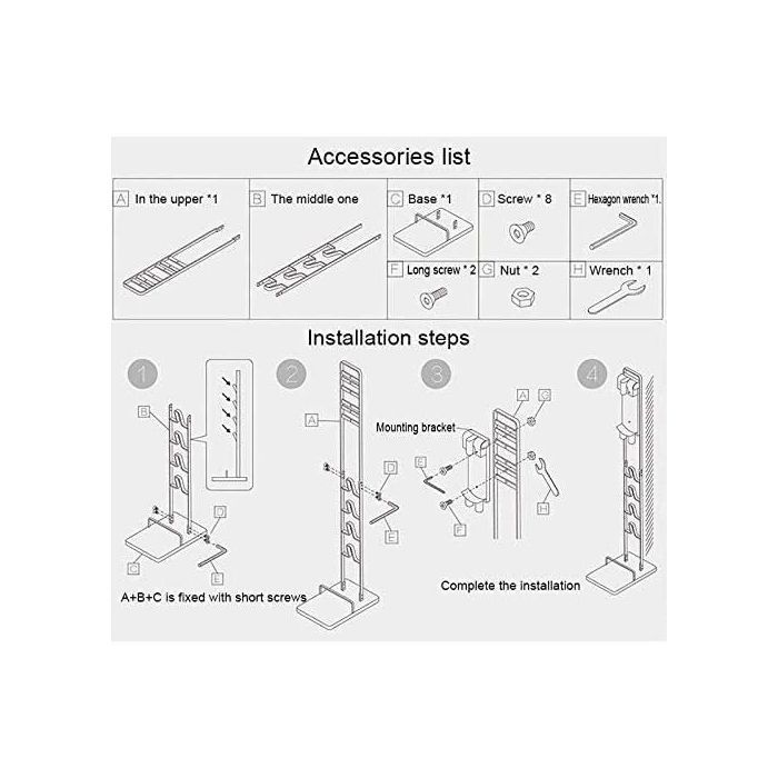 Support d'aspirateur autoportant noir pour Dyson V6 V7 V8 V10 V11 - WESSPER – Image 4