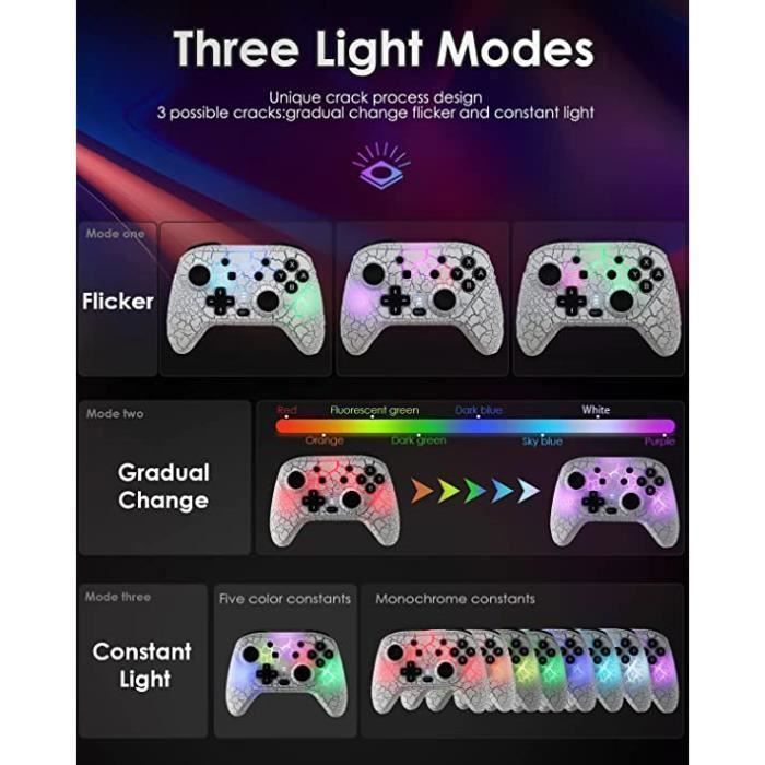 Manette de jeu - WINKOO - WINKOO MANETTE SWITCH - Bluetooth sans fil - Compatible PC - Vibration intégrée – Image 2